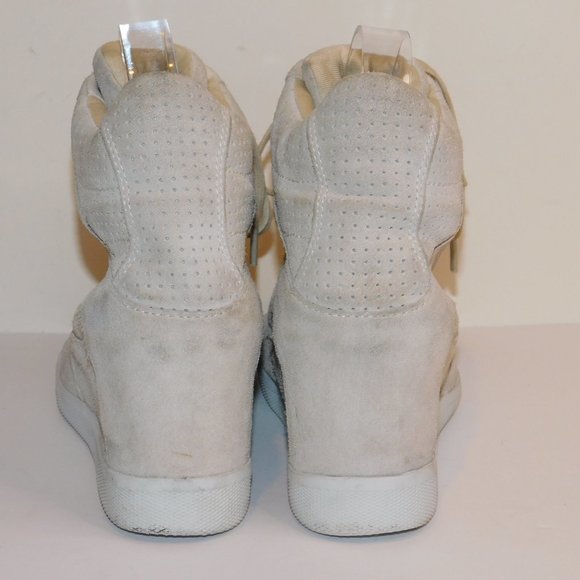 Coach Alexis High Top Wedge Sneakers Size 8.5M Suede - Picture 4 of 11
